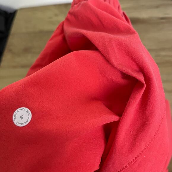 Lululemon Your True Trouser Pants Womens Size 4 Red Pull On Crop Stretch 24" - Picture 10 of 10